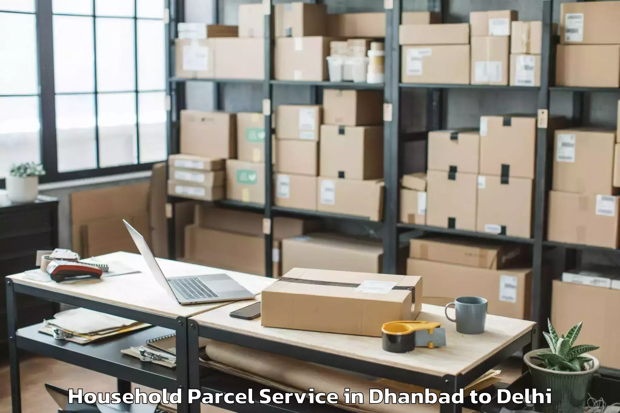 Discover Dhanbad to Flatted Factory Complex Okhla Household Parcel